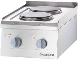 STALGAST Kuchnia elektryczna, 2-polowa, nastawna, 5.2 kW 9705000