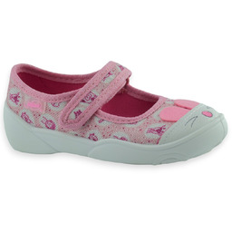 Dziewczęce balerinki na rzep kapcie Befado 209P040 Maxi