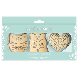 Klasyczne pudełko na foremki do ciast z wytłaczarką