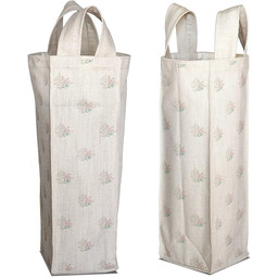 Bonamaison Bawełniana torba na wino z nadrukiem cyfrowym,