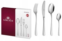 Komplet 24 Sztućców 6 Osób Zestaw Gerlach Mango