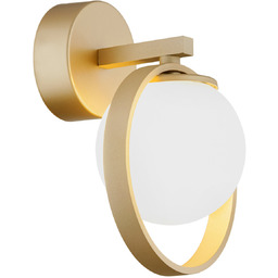 Kinkiet złoty ze złotym pierścieniem SATURNIA 8259 -