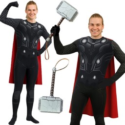 Strój Przebranie Thora Młot Thor Wojownik Heros Cosplay