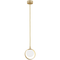 Lampa wisząca designerska SATURNIA 8257 biała kula