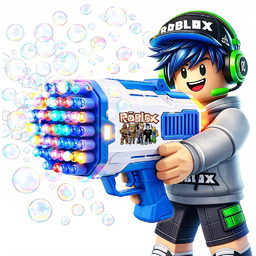 PISTOLET DO ROBIENIA BANIEK MASZYNA WYRZUTNIA ROBLOX PREZENT