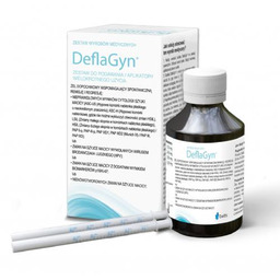 DEFLAGYN Zestaw wyrobów medycznych: żel dopochwowy 150 ml