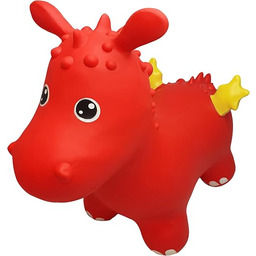 GERARDO''S Toys Jumpy Zwierzę do skakania, czerwony smok,
