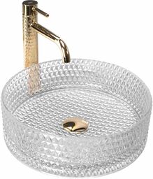Rea Umywalka nablatowa Rea Cristal Transparent 35