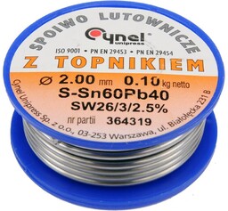 Toya Spoiwo lutownicze sn60pb40 2,0/100 Cynel 76818