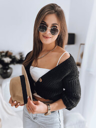 Sweter damski NUTI czarny Dstreet MY1676