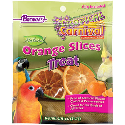 Tropical Carnival Natural Orange Slices Pet Bird Treats