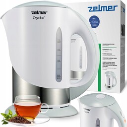 Czajnik Elektryczny Zelmer Bezprzewodowy Stal Nierdzewna Duży 1,7L
