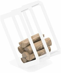 Stojak na drewno P3 biały mat