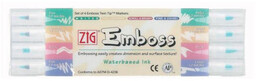 Pisaki Emboss 4Szt W Etui Zig Kuretake