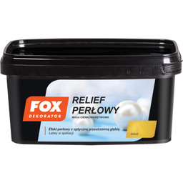 Masa cienkowarstwowa RELIEF PERŁOWY GOLD 1 kg FOX