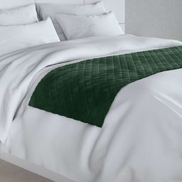 Narzuta hotelowa bieżnik Velvet 60x200cm, butelkowa zieleń, 60