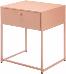 Giftdecor Stolik pomocniczy metalowy z szufladą, 35 x