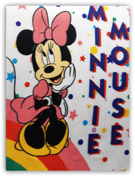 Koc Kocyk Dziecięcy 100X140 Myszka Minnie White