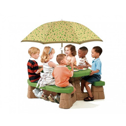 Step2, stolik piknikowy z Parasolem dla dzieci