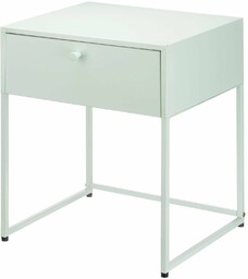 Giftdecor Stolik pomocniczy metalowy z szufladą, 35 x