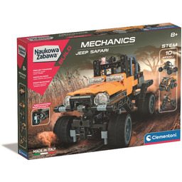 Clementoni, Laboratorium Mechaniki, klocki konstrukcyjne Jeep safari, 50123