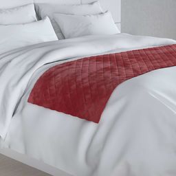 Narzuta hotelowa bieżnik Velvet 60x200cm, intensywna czerwień, 60