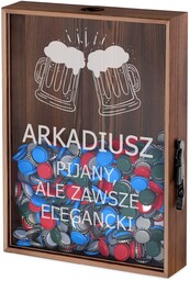 Skrzynka na kapsle z nadrukiem dla piwosza