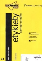 Etykiety samoprzylepne 210X296 mocny klej