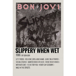 PUZZLE Bon Jovi Rock Retro Vintage A3 252