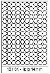 Samoprzylepne etykiety 18 x 18 mm, 150 etykiet,