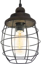 EGLO Lampa wisząca Bampton, możliwość ściemniania, brązowy /