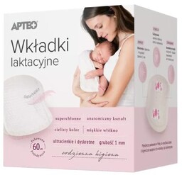 Wkładki laktacyjne APTEO, 60 sztuk