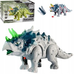 Dinozaur Interaktywny Triceratops - Chodzący, Świecący, Dźwięki
