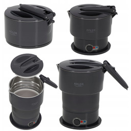 Czajnik Elektryczny Silikonowy Turystyczny Składany 0,6L Podróżny