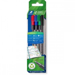 Cienkopis Triplus Eco line 0,3 mm 4 kolory