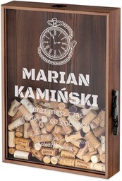 Skrzynka na korki od wina z nadrukiem