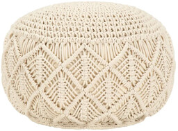 Edinos Okrągły biały podnóżek i siedzisko E1-F24