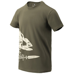 T-shirt Helikon Full Body Skeleton Olive Green