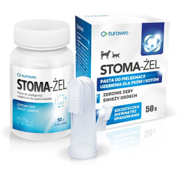 Eurowet Stoma Żel Pasta 50g + szczoteczka