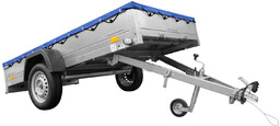 Przyczepka jednoosiowa 264x125 UNITRAILER GARDEN 264 KIPP