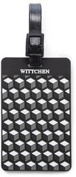 Identyfikator do bagażu geometryczny czarny