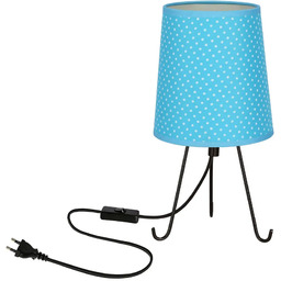 Candellux Niebiesko-biała lampka nocna E1-P89