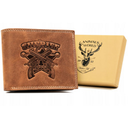 Portfel skórzany Always Wild N992-CHM-SHE brązowy