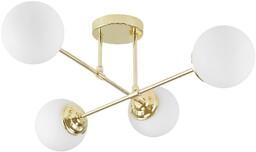 LAMPA WISZĄCA SUFITOWA ŻYRANDOL NOWOCZESNA ZŁOTO KLASYCZNE BIAŁE