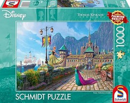 Schmidt Spiele 58042 Thomas Kinkade, Disney, Frozen, Celebrating
