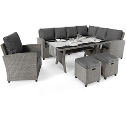 Zestaw mebli ogrodowych Rossano - Szary/Grafitowy