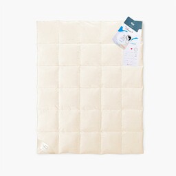 Kołdra pierze 200x200 całoroczna 2400g kremowa AMZ