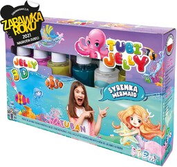 Zestaw Tubi Jelly 6 Kolorów  Syrenka