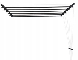 Suszarka Sufitowa Łazienka Balkon 6pr/160cm Czarna