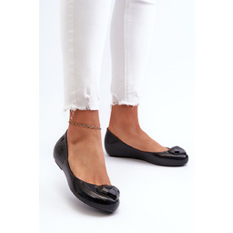 Damskie Pachnące Baleriny Z Sercem ZAXY NN285011 Czarne-37